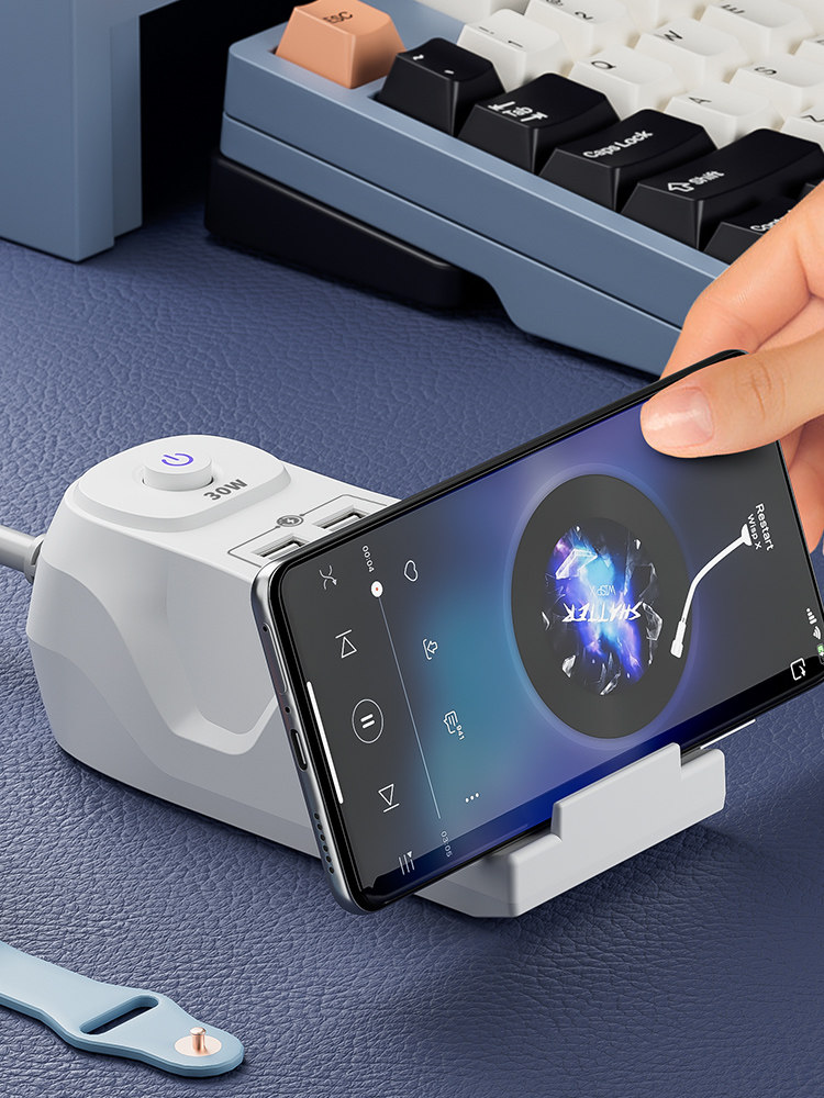 快充30W手机无线充电器通用USB插排插线板接拖插座多孔位插头三插,淘宝优惠券,粉丝福利购,淘宝优惠卷