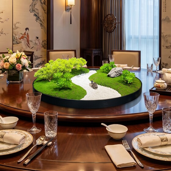 Hotel table turntable center decoration