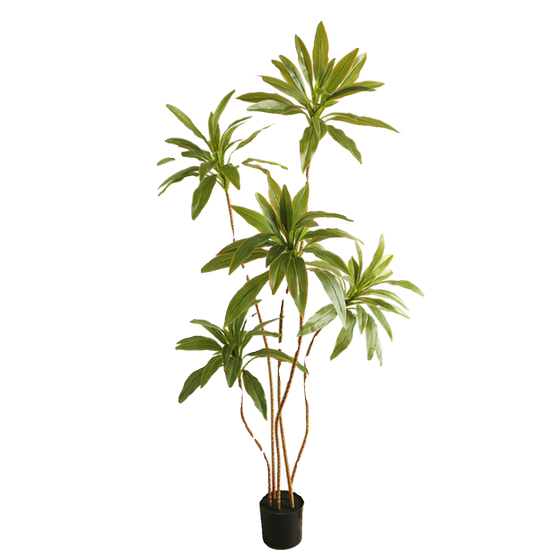 Simulated green leaf red banana fake plant potted plant high-end
