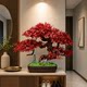 New Chinese style simulation welcoming pine hotel living room entrance