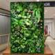 Simulated plant wall three-dimensional green artificial flowers