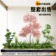 Simulated green plants indoor landscape courtyard cloth