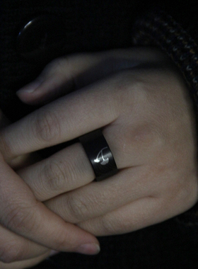 三生有幸情侣黑檀木古典高级戒指