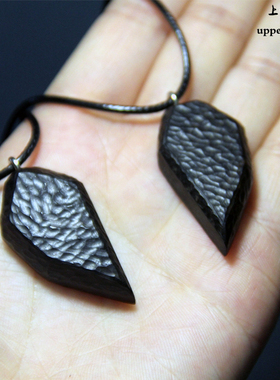 上觉手作原创慧心莞尔木质项链