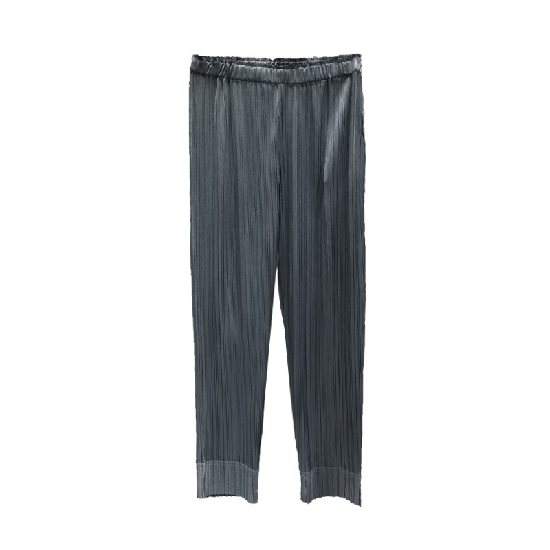 2020夏超薄神舒适日系女三宅褶皱裤 格调女孩休闲裤