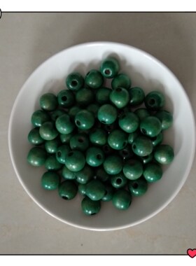 20mm木珠子diy饰品配件染色