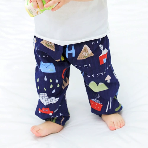 Детское средство от комаров, хлопковые летние ультратонкие штаны, тонкий фонарь подходит для мужчин и женщин для девочек для младенца