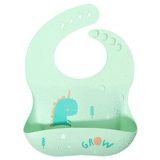 Детский силиконовый летний водонепроницаемый нагрудник для еды, слюнявчик, с карманом