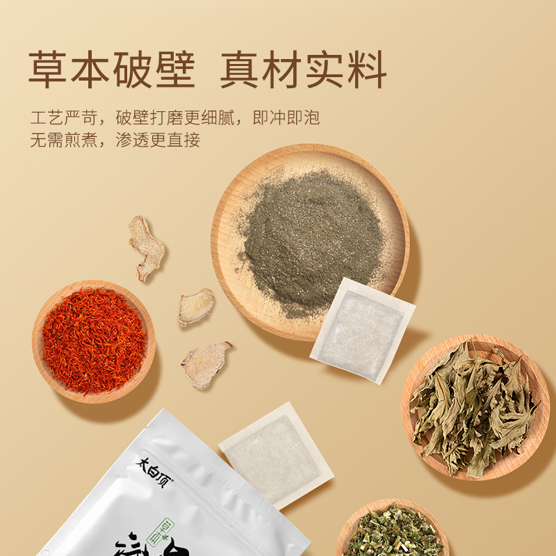 艾草泡脚药包足浴月子泡澡干艾叶包粉新鲜草家用中草本洗澡-图0