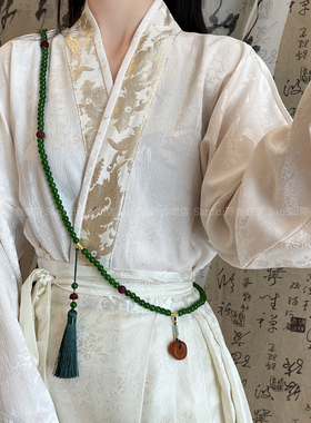 「绿兮汝」平安扣流苏项链