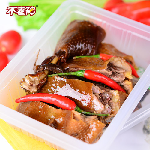 【不老神-锁鲜鸭肉280g】气调装神鲜装香辣卤味熟食小吃烤鸭酱鸭 - 图3