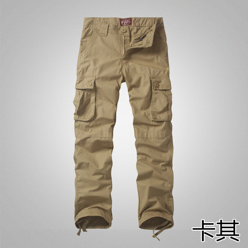 match麻吉工装裤男长裤多口袋直筒裤男士潮流宽松秋季户外6075 - 图3