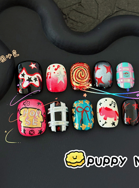 暗黑Y2K手绘小马穿戴甲
