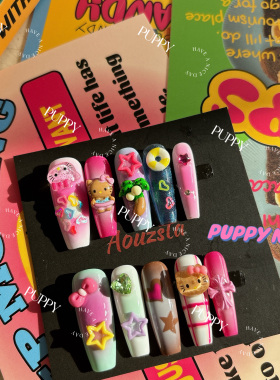 PUPPY家Y2K辣妹多巴胺穿戴甲