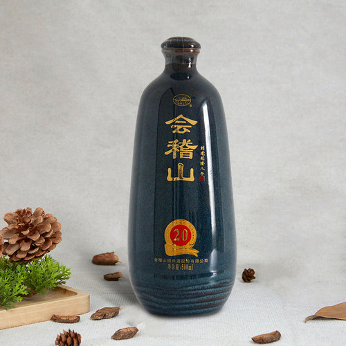 会稽山典雅20年绍兴黄酒二十年陈花雕老酒500ml/瓶礼盒装送礼宴请 - 图0