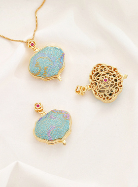 祢饰妮布艺香囊盒嘎乌盒吊坠