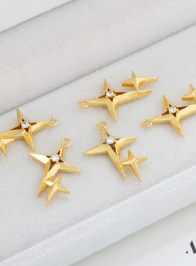 迷饰妮女铜包金保色久吊坠挂件