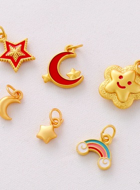 祢饰妮女金属镀金保色久吊坠挂件