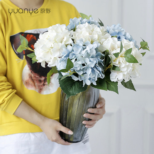 丹麦绣球花仿真花假花婚庆婚礼手捧花大号客厅摆件餐桌花装饰摆设 - 图3