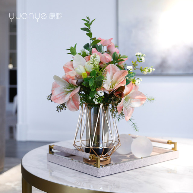 High-end luxury vase decoration for hotel