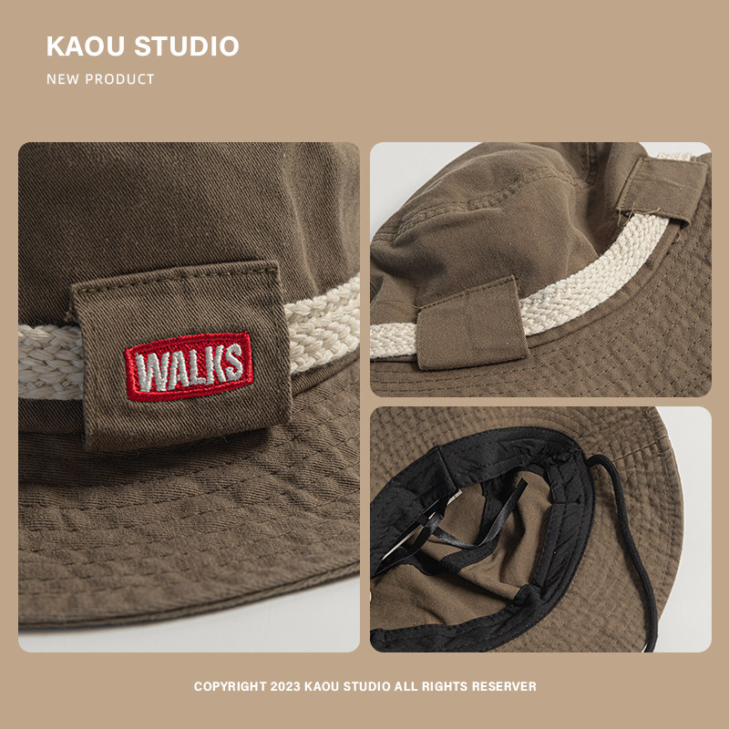 户外徒步遮阳帽子女美式复古春夏登山帽男士钓鱼防晒露营渔夫帽潮,淘宝优惠券,粉丝福利购,淘宝优惠卷