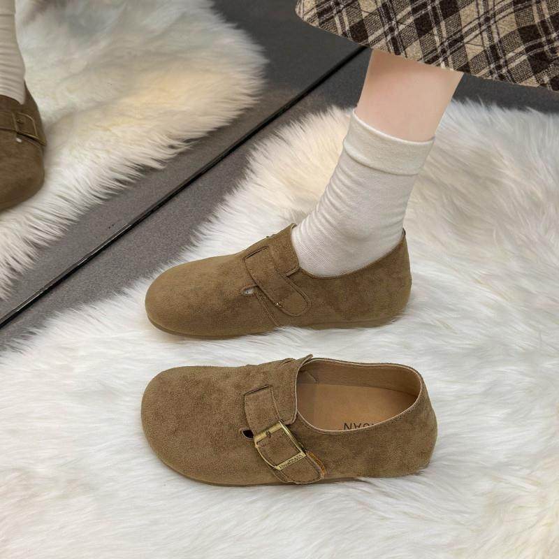 春季平底单鞋女勃肯鞋2026年新款一脚蹬豆豆鞋丑萌博肯鞋单0116z,淘宝优惠券,粉丝福利购,淘宝优惠卷