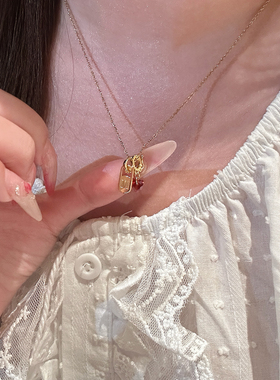 Annaya爱心字母项链细款浪漫颈链