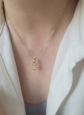 字母项链星座锁骨链小众设计