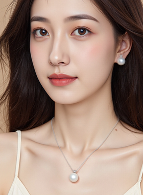 Annaya淡水珍珠戴妃套装女