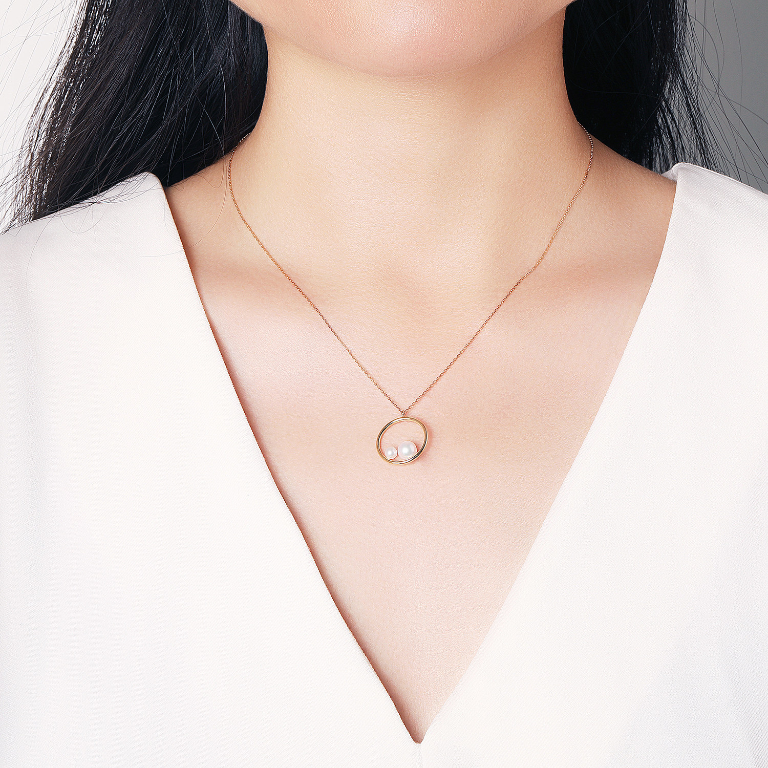 annaya陪伴系列18k金淡水珍珠手环 annaya项链