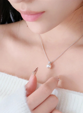 Annaya戴妃珍珠项链轻奢高级感