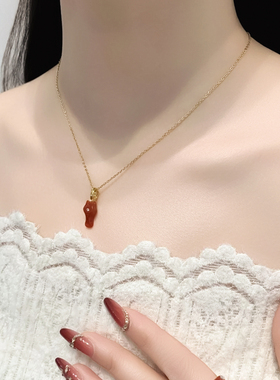 Annaya小马马年吊坠项链配饰女款