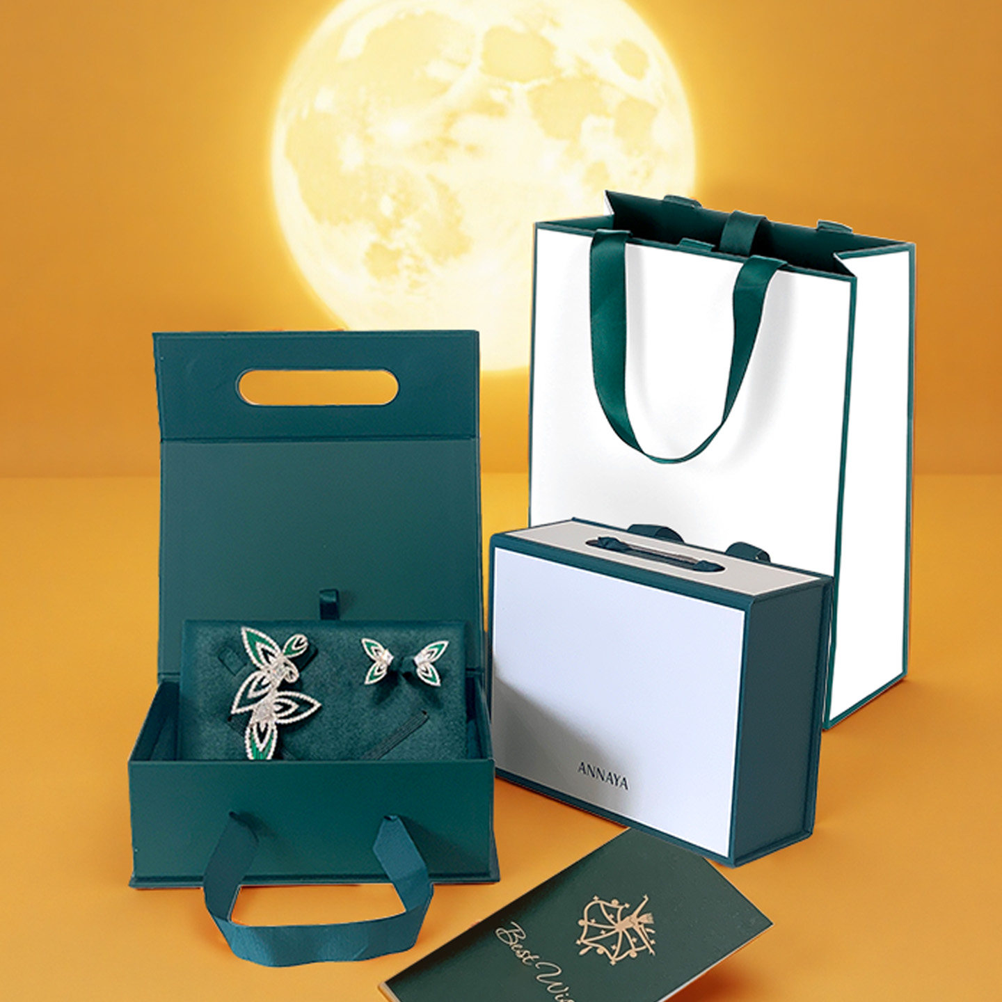 Annaya胸针首饰套装好饰成双礼盒轻奢小众饰品新年礼物送老师领导,淘宝优惠券,粉丝福利购,淘宝优惠卷