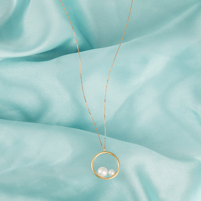 annaya陪伴系列18k金淡水珍珠手环 annaya项链