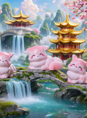 新款创意可爱神樱小狐仙 微景观diy公仔装饰品配件车载树脂小摆件