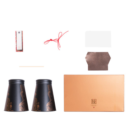 茶叶包装礼盒定制境3140两罐装复古黑色加厚茶叶罐铁罐密封罐现货 - 图3