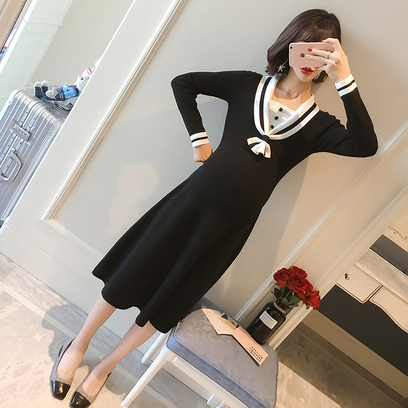 孕妇气质2020新款韩版拼接假连衣裙 卫梵妮连衣裙