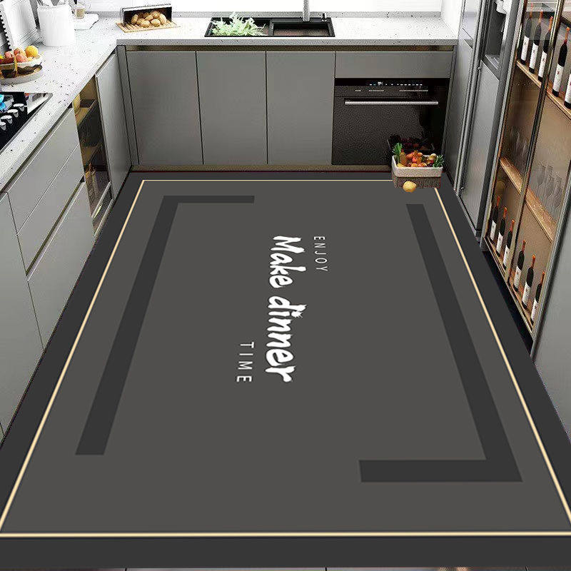 厨房专用地垫2025新款升级硅胶防滑底地毯满铺吸水吸油耐脏脚垫子,淘宝优惠券,粉丝福利购,淘宝优惠卷