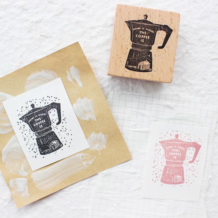 moodtape.咖啡星空星河蝴蝶结木质印章可爱手帐diy橡皮章复古印章,淘宝优惠券,粉丝福利购,淘宝优惠卷