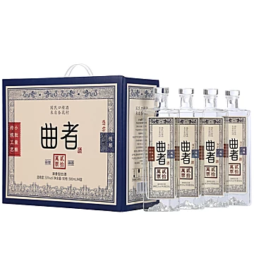 山西清香型白酒53度纯粮食酒500mL*4瓶礼盒[200元优惠券]-寻折猪