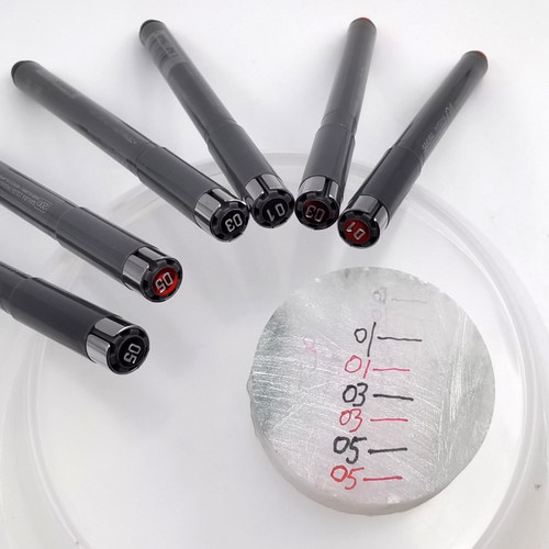 SAKURA樱花油性针管笔玉石雕刻勾线笔草图笔防水极细0.25MM记号笔 - 图0