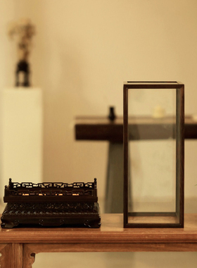 大红酸枝实木须弥座佛龛