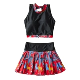 Раздельный купальник, комплект, сексуальный бюстгальтер пуш-ап для школьников без рукавов, по фигуре