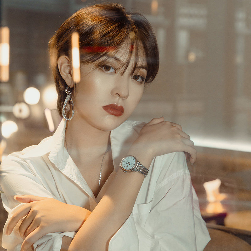 正品防水自动女士时尚商务天王表 天王天唯雅国产腕表