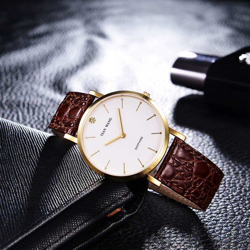 【专柜直发】天王正品轻薄石英表休闲情侣表男女手表情人节3529