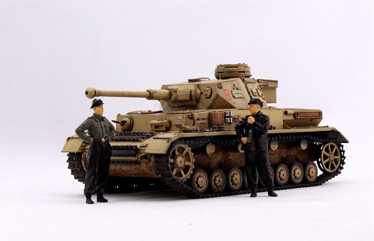 模型网 代工成品 非碘制作 边境 BT004 1/35德国四号F2&G型带兵人 - 图1