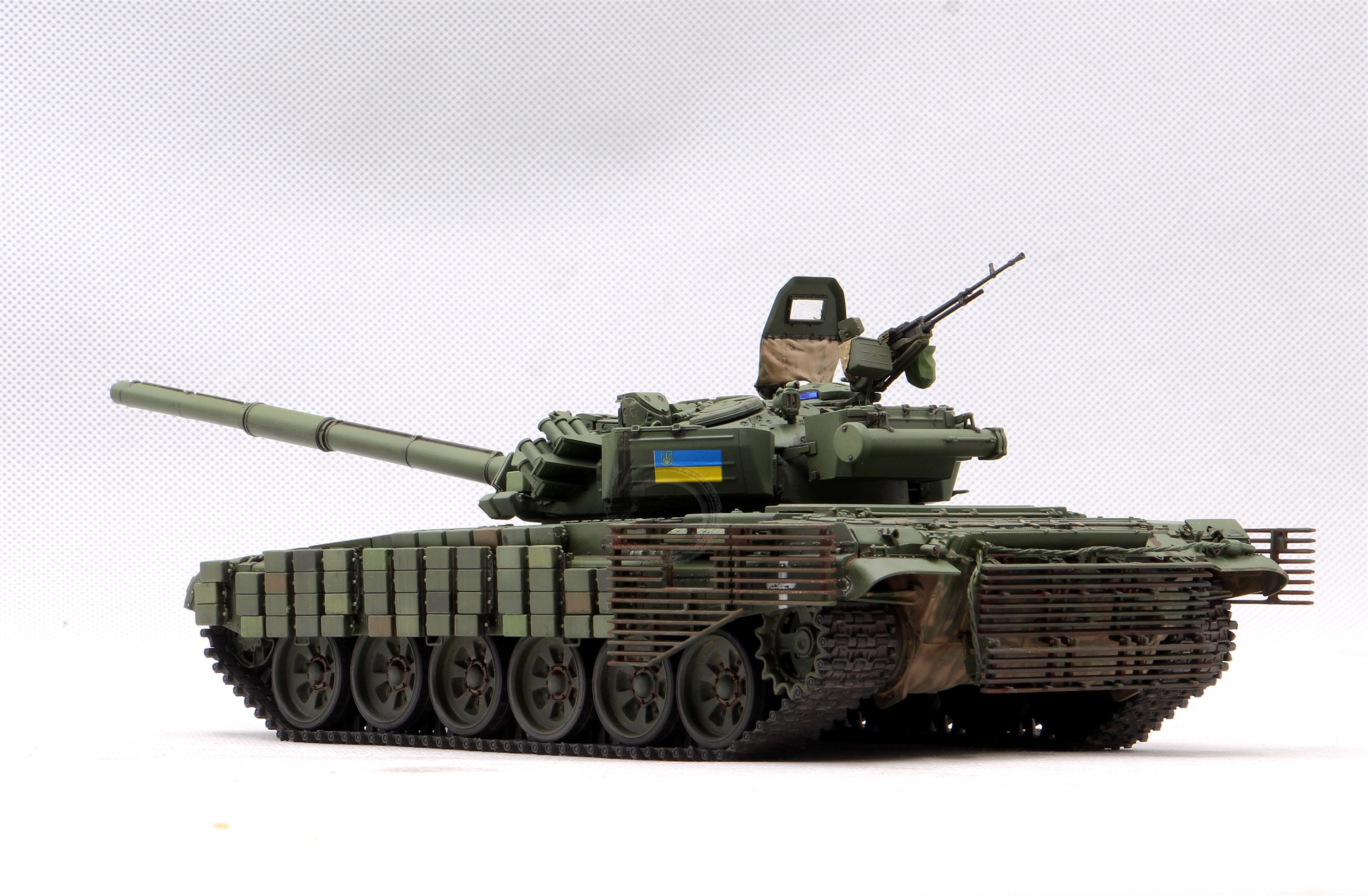 模型网 代工成品 非典制作 1/35 俄罗斯 T-72B1 主战坦克缴获版