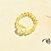 Titanium Crystal Ring Pixiu Ring Yellow Hair Crystal Ring