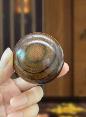 黑檀实木手球把玩按球中老年人实心花梨木质手握保健身球