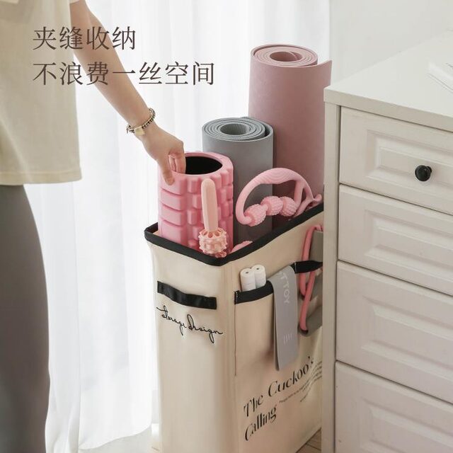 Yoga mat storage basket, fitness equipment, sports supplies storage basket, sports equipment tools, badminton storage rack
